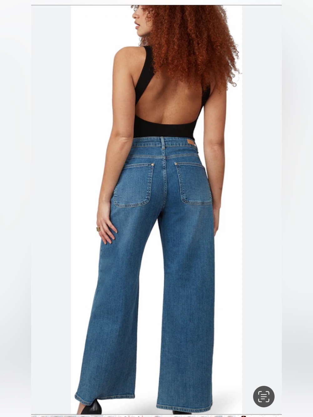Lola Jeans Western Inspired Milan-RCB High Rise Wide Leg Medium Wash Jean Size29 - Picture 2 of 16